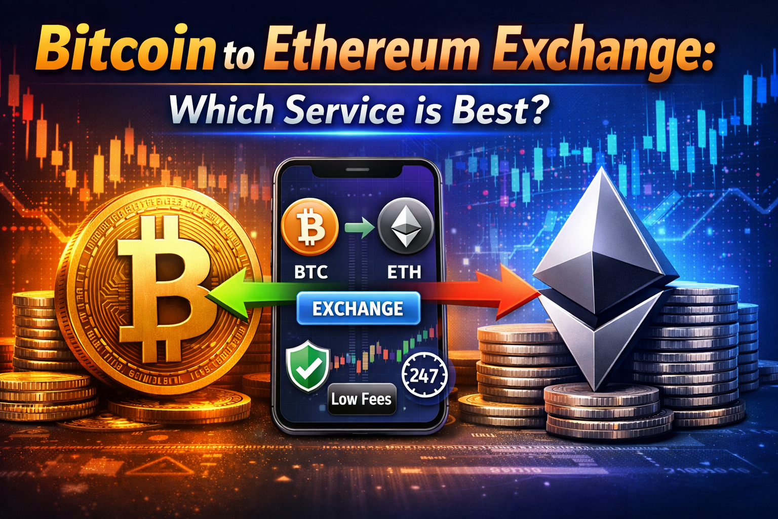 Bitcoin (BTC) to Ethereum (ETH) Exchange: Which Service is Best for the Operation?